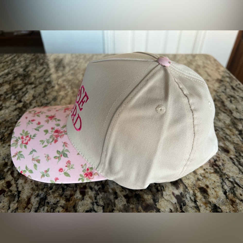 Praise The Lord Floral Pink & White Trucker Hat - Picture 2 of 7